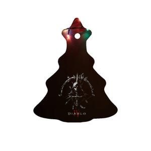 Diablo Vi Masked Rogue Icon Bow & Sword Ceramic Tree Ornament