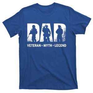 Dad Veteran Myth Legend Veteran Dad Fathers Day Gift T-Shirt