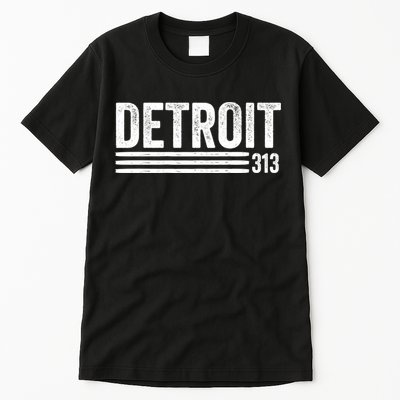 Detroit Vintage Men's Detroit 313 Apparel Gift Tall T-Shirt