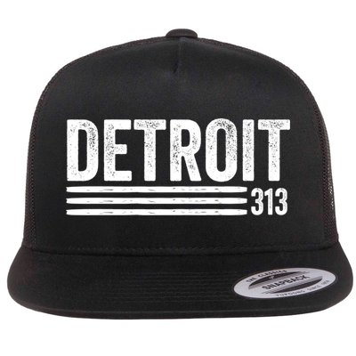 Detroit Vintage Men's Detroit 313 Apparel Gift Flatbill Hat