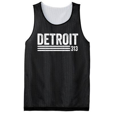 Detroit Vintage Men's Detroit 313 Apparel Gift Mesh Reversible Basketball Jersey Tank