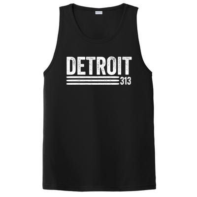 Detroit Vintage Men's Detroit 313 Apparel Gift PosiCharge Competitor Tank