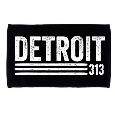 Detroit Vintage Men's Detroit 313 Apparel Gift Microfiber Hand Towel
