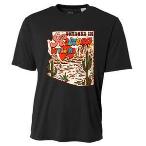 Desert Vibes Made In Arizona Someone In Arizona Loves Me Cooling Performance Crew T-Shirt