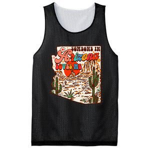 Desert Vibes Made In Arizona Someone In Arizona Loves Me Mesh Reversible Basketball Jersey Tank