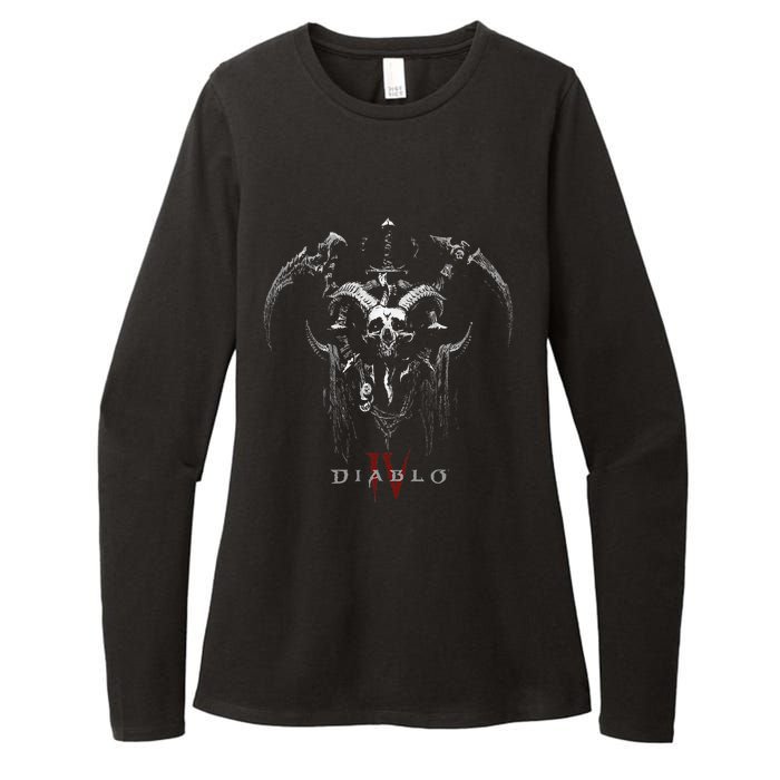 Diablo Vi Necromancer Icon Twohanded Scythes Womens CVC Long Sleeve Shirt