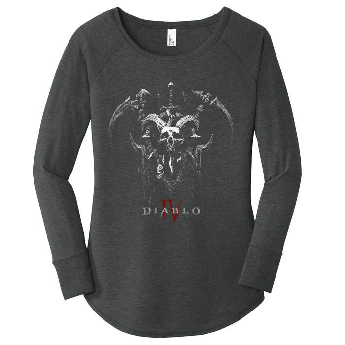 Diablo Vi Necromancer Icon Twohanded Scythes Women's Perfect Tri Tunic Long Sleeve Shirt