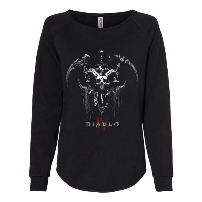 Diablo Vi Necromancer Icon Twohanded Scythes Womens California Wash Sweatshirt