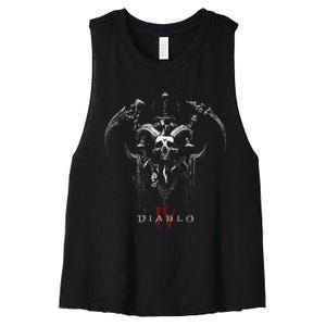 Diablo Vi Necromancer Icon Twohanded Scythes Women's Racerback Cropped Tank