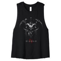 Diablo Vi Necromancer Icon Twohanded Scythes Women's Racerback Cropped Tank