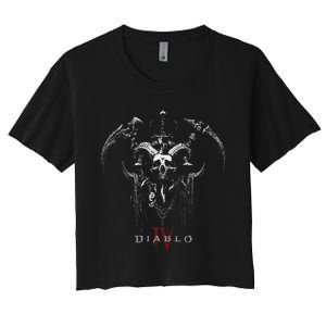 Diablo Vi Necromancer Icon Twohanded Scythes Women's Crop Top Tee