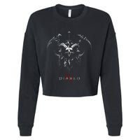 Diablo Vi Necromancer Icon Twohanded Scythes Cropped Pullover Crew