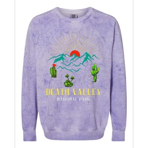 Death Valley National Park Desert California Nevada Tourist Colorblast Crewneck Sweatshirt