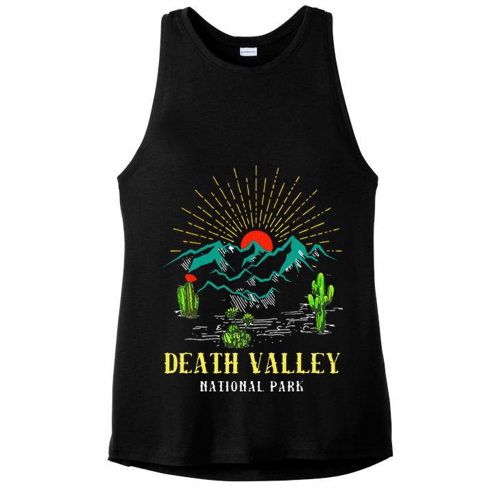 Death Valley National Park Desert California Nevada Tourist Ladies PosiCharge Tri-Blend Wicking Tank
