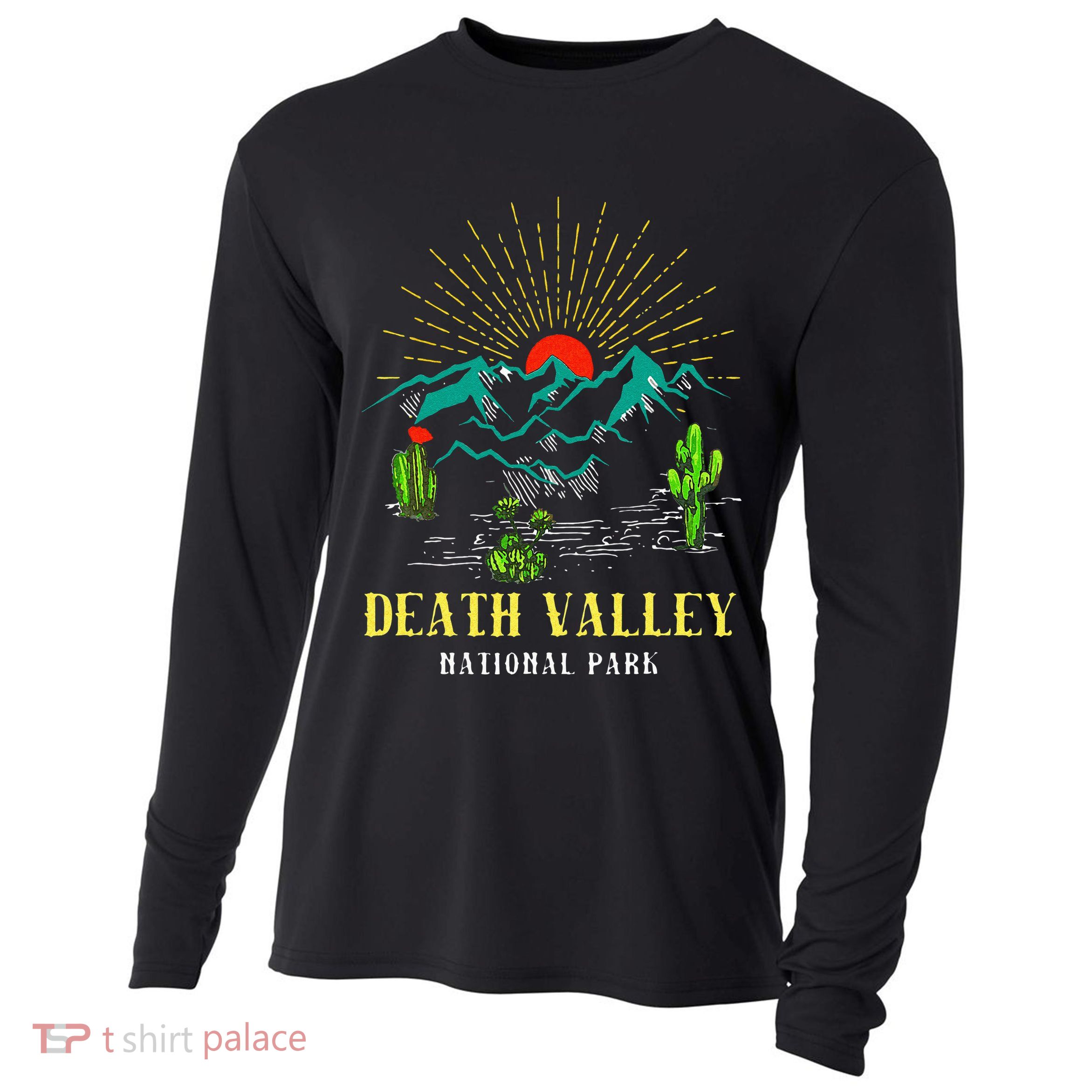 Death Valley National Park Desert California Nevada Tourist Cooling Performance Long Sleeve Crew
