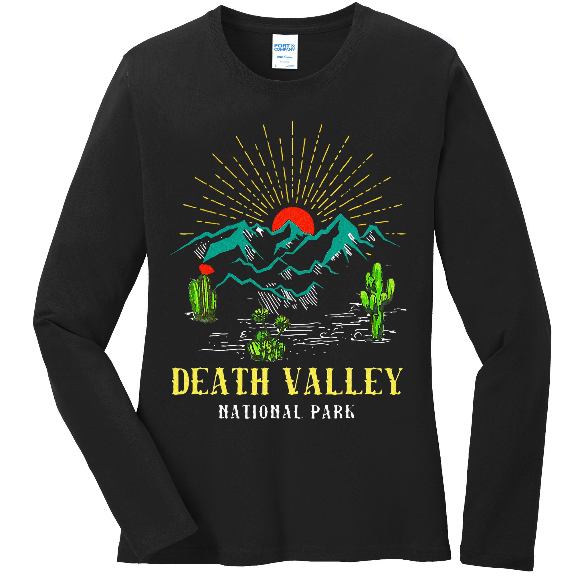 Death Valley National Park Desert California Nevada Tourist Ladies Long Sleeve Shirt