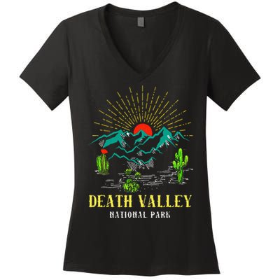 Death Valley National Park Desert California Nevada Tourist Women's V-Neck T-Shirt