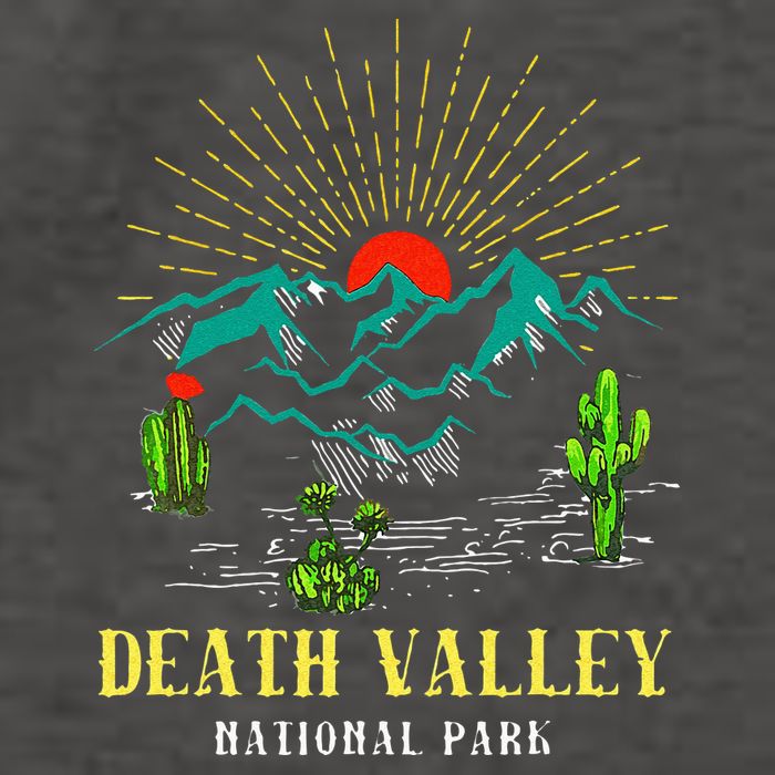 Death Valley National Park Desert California Nevada Tourist Vector Backpack
