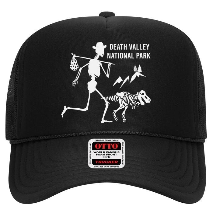 Death Valley National Park California US Hiking Vintage High Crown Mesh Back Trucker Hat