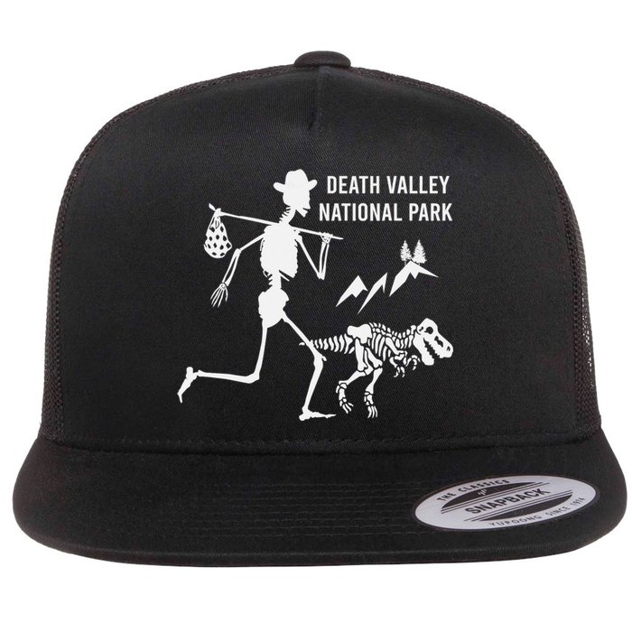 Death Valley National Park California US Hiking Vintage Flat Bill Trucker Hat