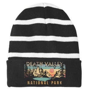 Death Valley National Park Striped Beanie with Solid Band