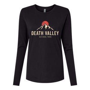 Death Valley National Park California Retro Sunset Hiking Womens Cotton Relaxed Long Sleeve T-Shirt