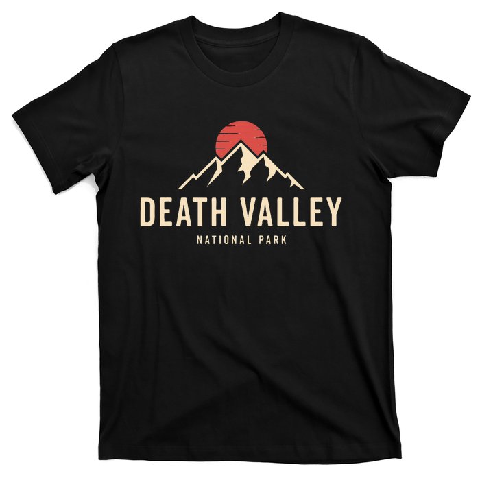 Death Valley National Park California Retro Sunset Hiking T-Shirt