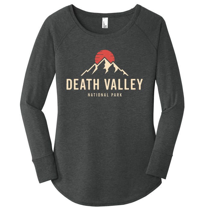 Death Valley National Park California Retro Sunset Hiking Women's Perfect Tri Tunic Long Sleeve Shirt