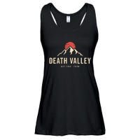 Death Valley National Park California Retro Sunset Hiking Ladies Essential Flowy Tank