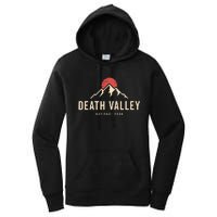 Death Valley National Park California Retro Sunset Hiking Women's Pullover Hoodie