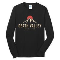 Death Valley National Park California Retro Sunset Hiking Tall Long Sleeve T-Shirt