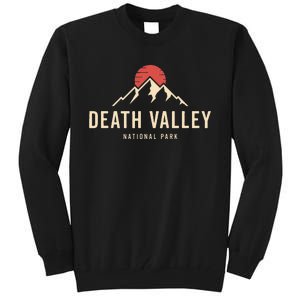 Death Valley National Park California Retro Sunset Hiking Tall Sweatshirt