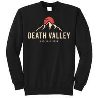 Death Valley National Park California Retro Sunset Hiking Tall Sweatshirt