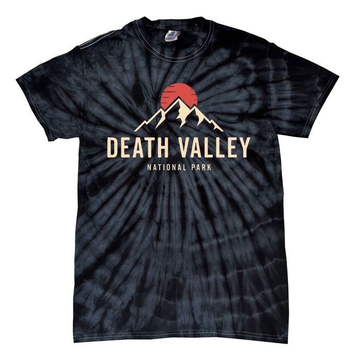 Death Valley National Park California Retro Sunset Hiking Tie-Dye T-Shirt