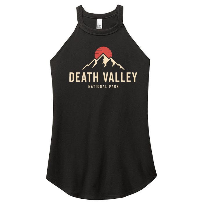 Death Valley National Park California Retro Sunset Hiking Women's Perfect Tri Rocker Tank