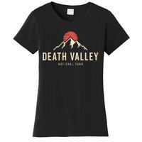 Death Valley National Park California Retro Sunset Hiking Women's T-Shirt