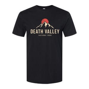 Death Valley National Park California Retro Sunset Hiking Softstyle CVC T-Shirt