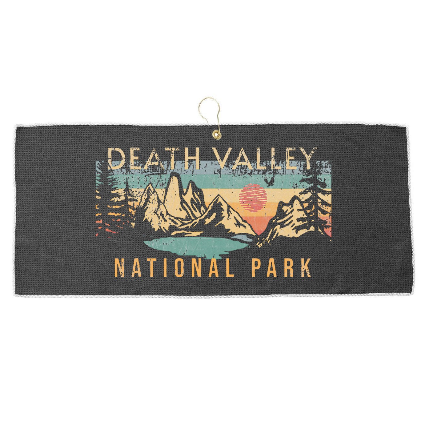 Death Valley National Park Large Microfiber Waffle Golf Towel