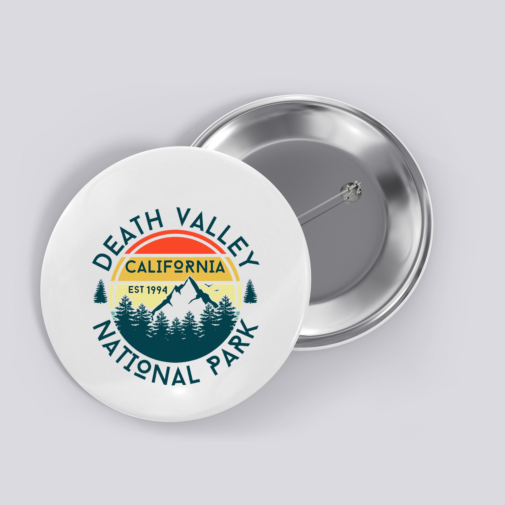 Death Valley National Park California Nature Hiking Outdoors Button