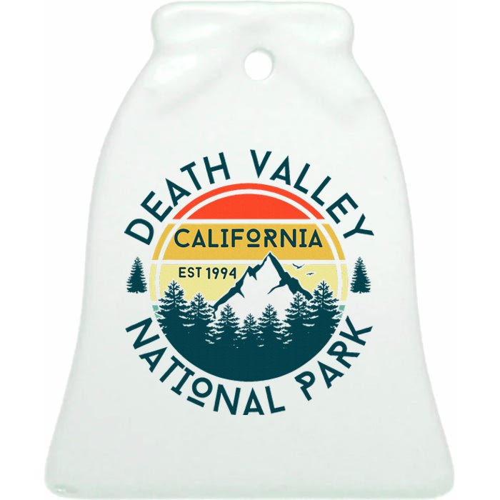 Death Valley National Park California Nature Hiking Outdoors Ceramic Bell Ornament