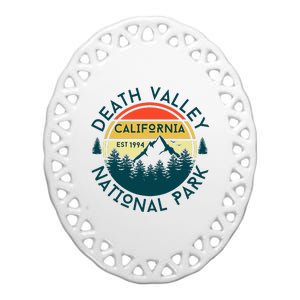 Death Valley National Park California Nature Hiking Outdoors Ceramic Oval Ornament