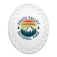 Death Valley National Park California Nature Hiking Outdoors Ceramic Oval Ornament