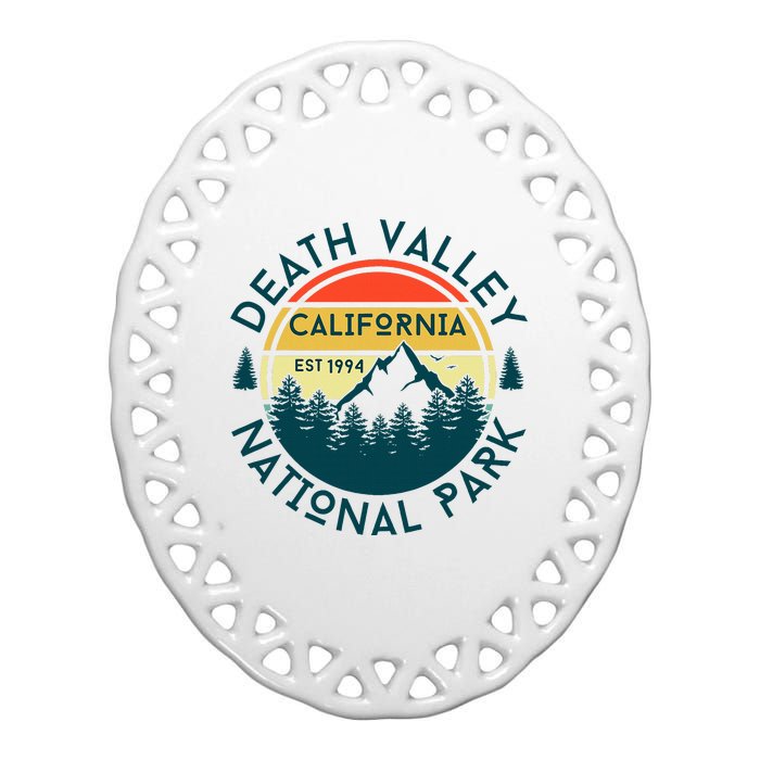 Death Valley National Park California Nature Hiking Outdoors Ceramic Oval Ornament