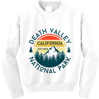 Death Valley National Park California Nature Hiking Outdoors Kids Sweatshirt