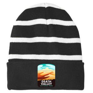 Death Valley National Park Striped Beanie with Solid Band