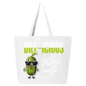 Dillicious Vibes Only Pickles Lover Meaningful Gift 25L Jumbo Tote