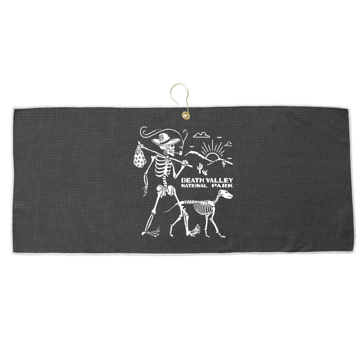 Death Valley Park Large Microfiber Waffle Golf Towel