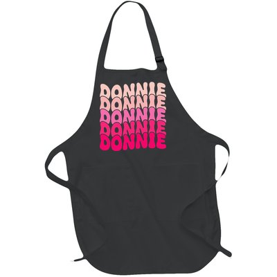 Donnie Vintage Personalized Name I Love Donnie Full-Length Apron With Pockets