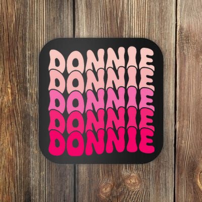 Donnie Vintage Personalized Name I Love Donnie Coaster