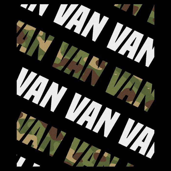 Diagonal Van Pattern Design Gift Green Camouflage Print Drawstring Bag